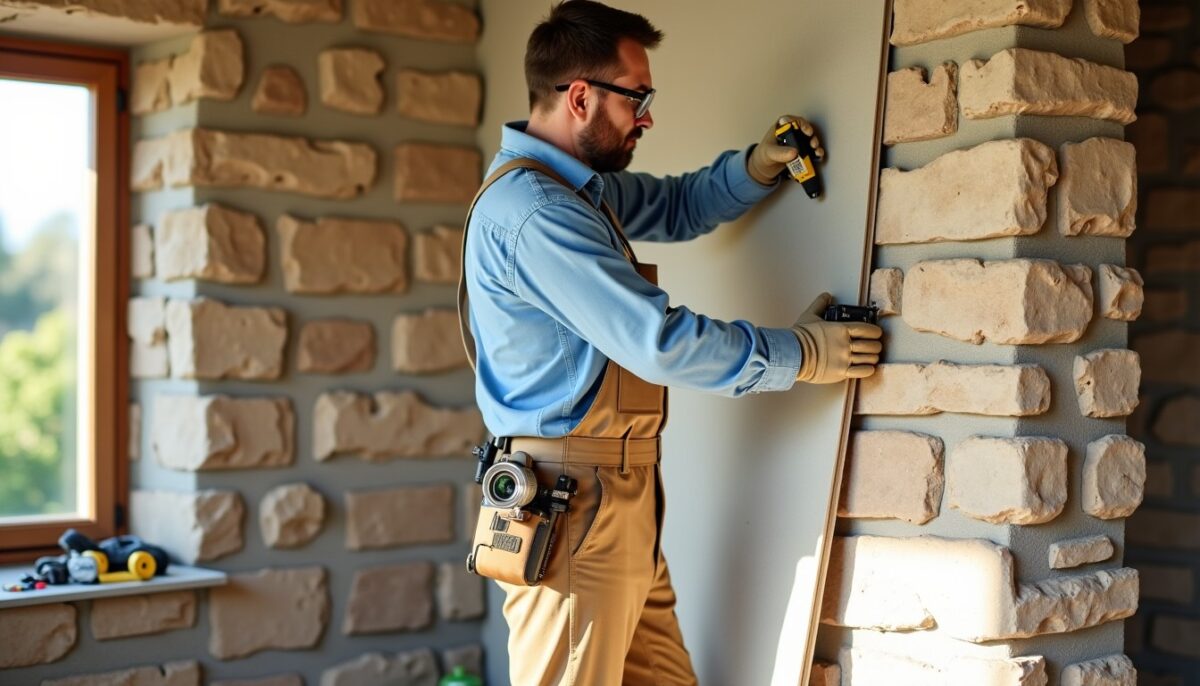 Guide pratique : Installer du placo sur un mur en pierre étape par étape