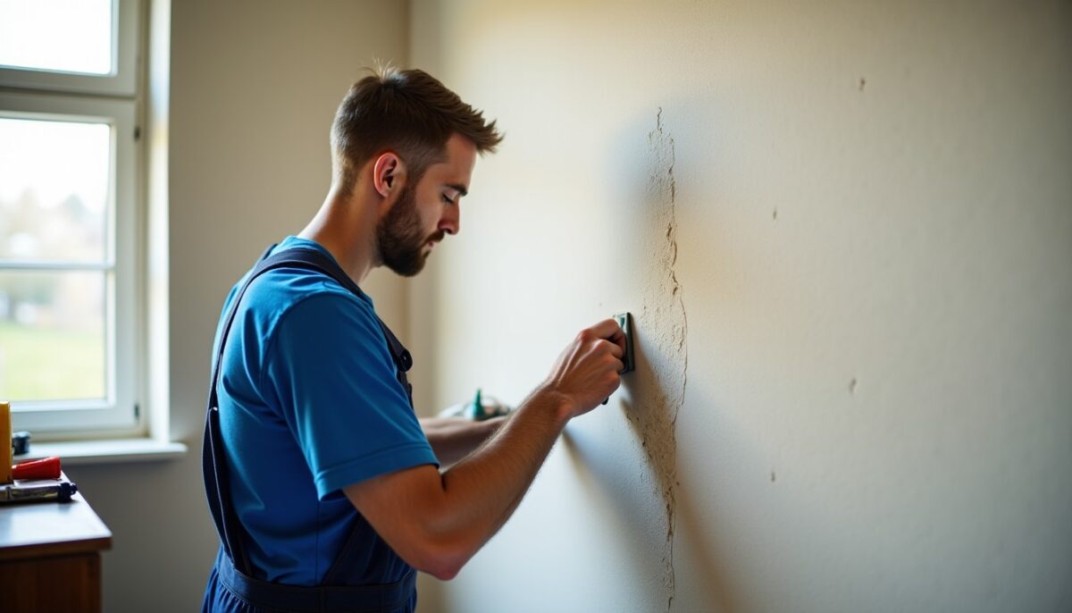 Techniques efficaces pour éliminer les taches d'humidité sur un mur en chaux