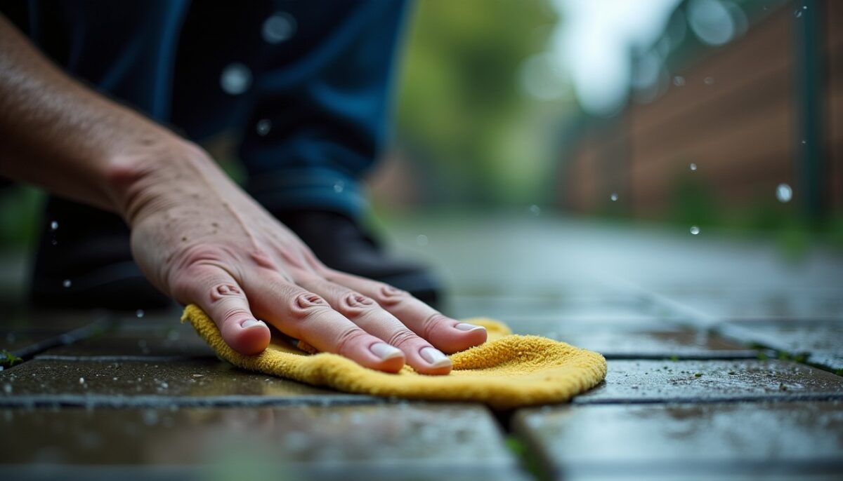 Combien de temps met un joint de carrelage extérieur à sécher sous la pluie ?