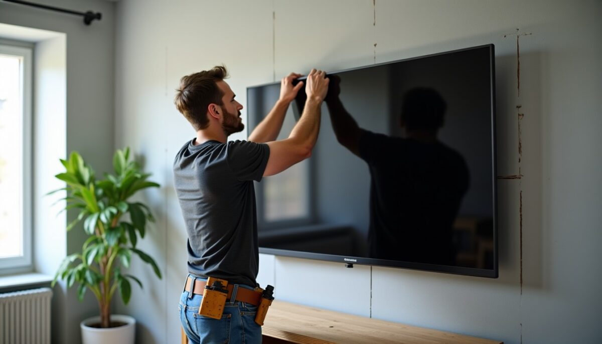 Renforcer une cloison en placo : les astuces pour fixer votre téléviseur en toute sécurité