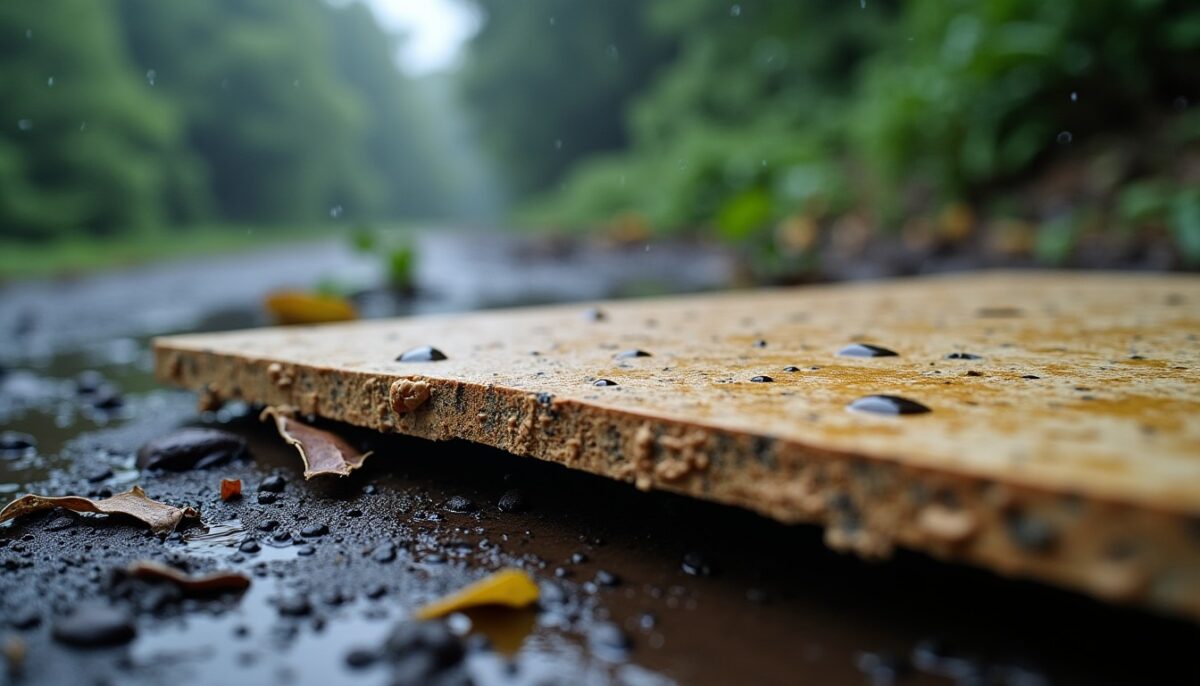 Panneau OSB sous la pluie : risques d'endommagement et astuces pour une protection efficace