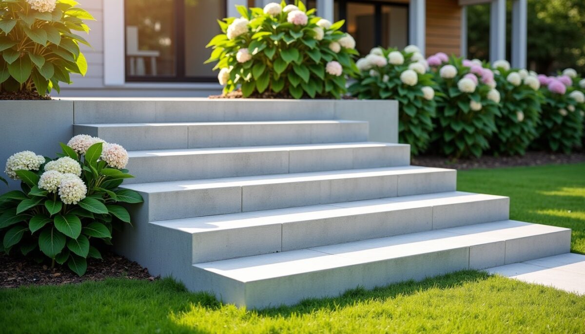 Guide pratique pour réaliser un escalier extérieur en béton durable et élégant